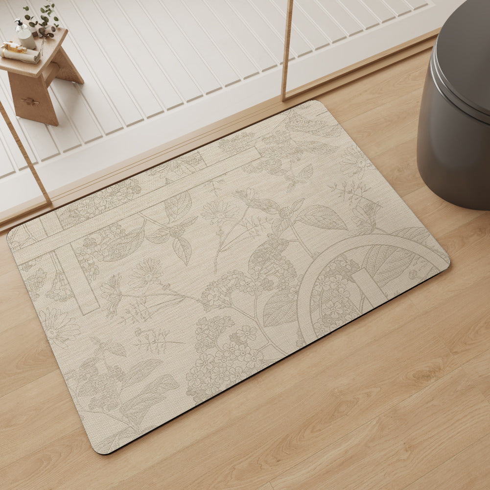Quick-Dry Absorbent Bath Mat – Non-Slip & Oil-Resistant