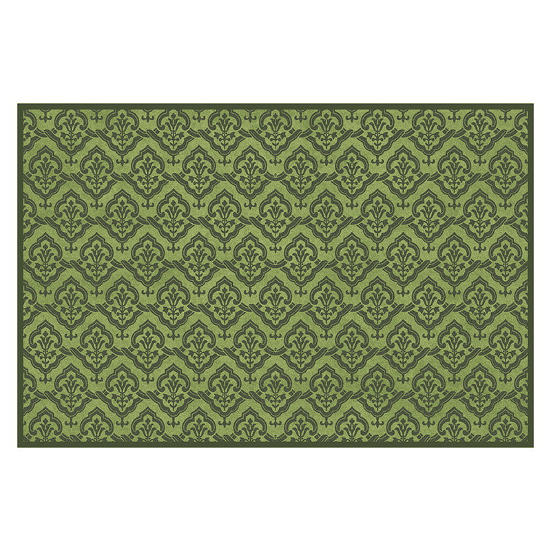 2025 Vintage Green Rug – Durable, Easy-Care French Style
