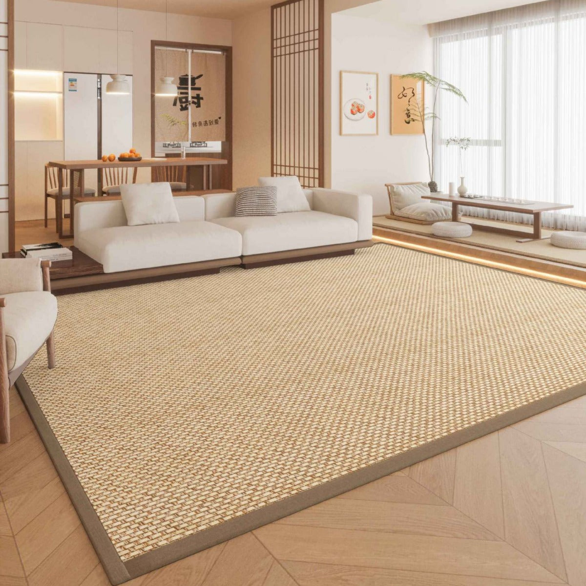 Summer Bamboo Mat Rug – Japanese Tatami Style Cooling Floor Mat