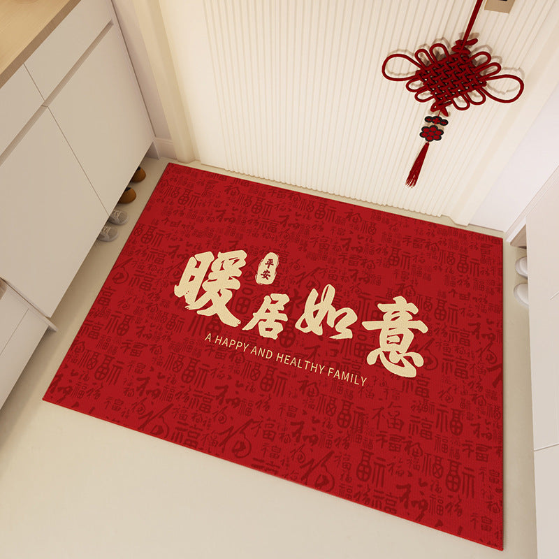 Entryway Door Mat – “Safe Travels” Design, Non-Slip & Durable