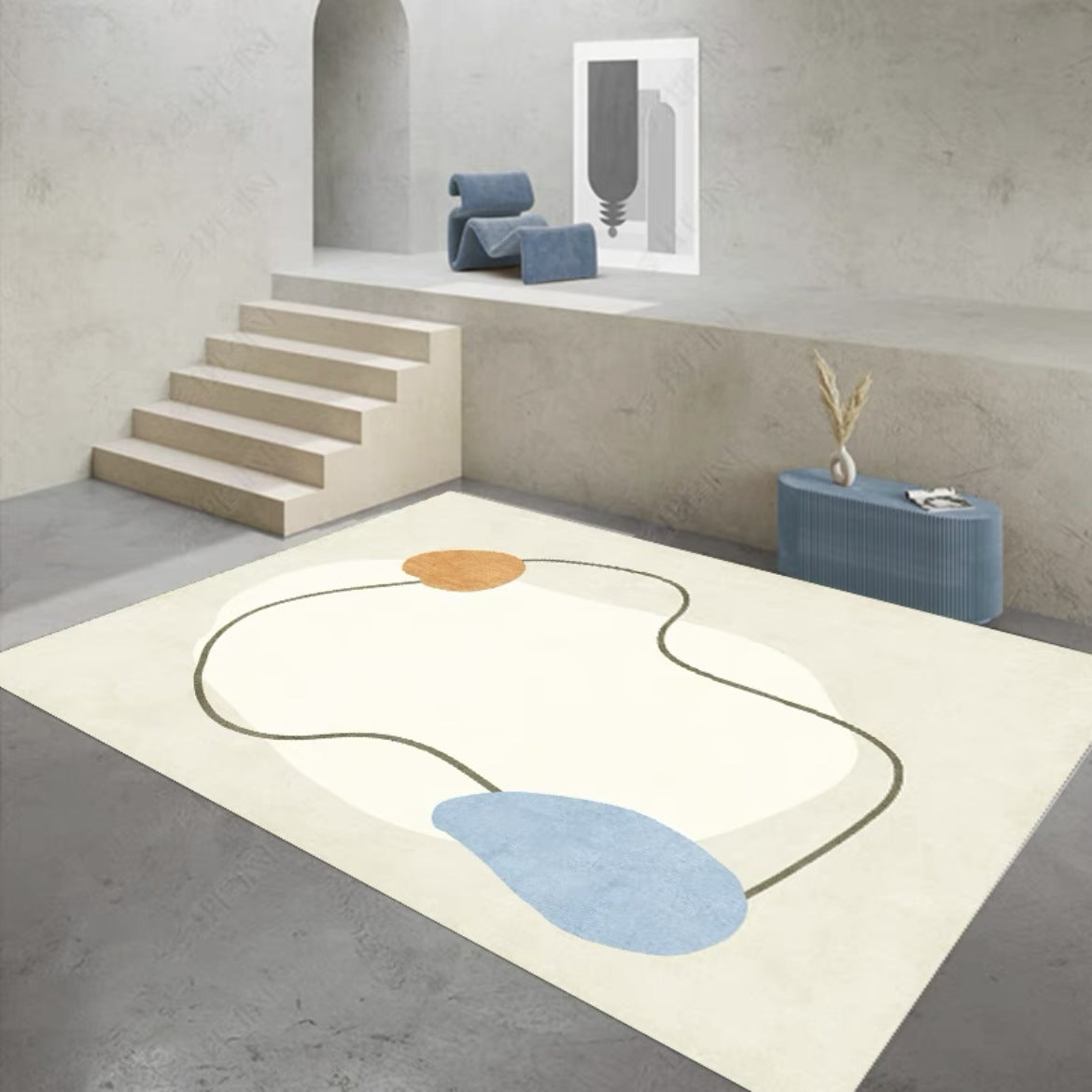 Modern Minimalist Rug – Luxury Living Room & Bedroom Carpet