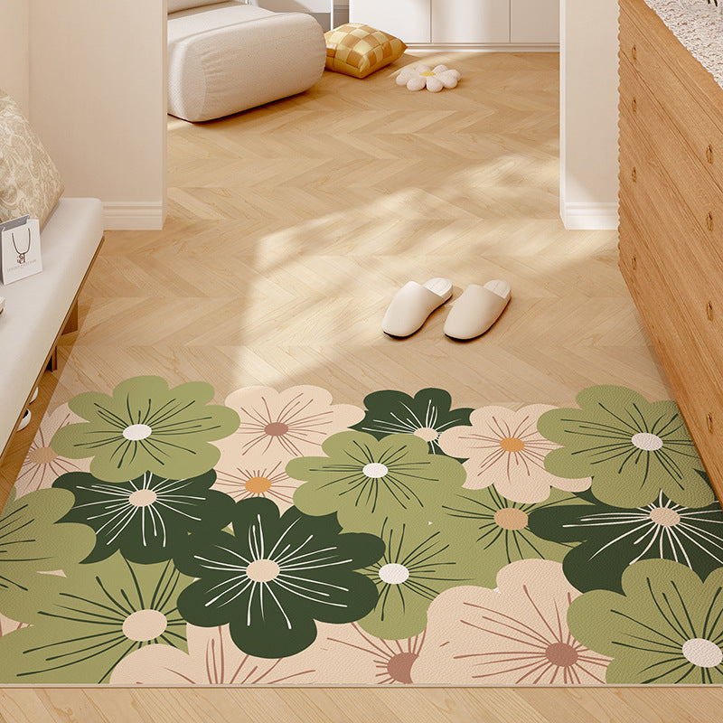 Fresh Leather Entryway Mat – Noise-Reducing, Washable, Customizable Door Mat