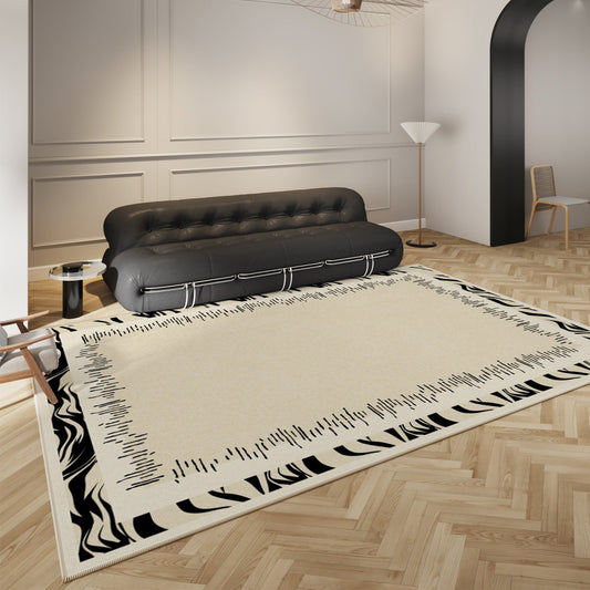 High-End Minimalist French Style Rug – Luxury Waterproof Carpet for Living Room & Bedroom