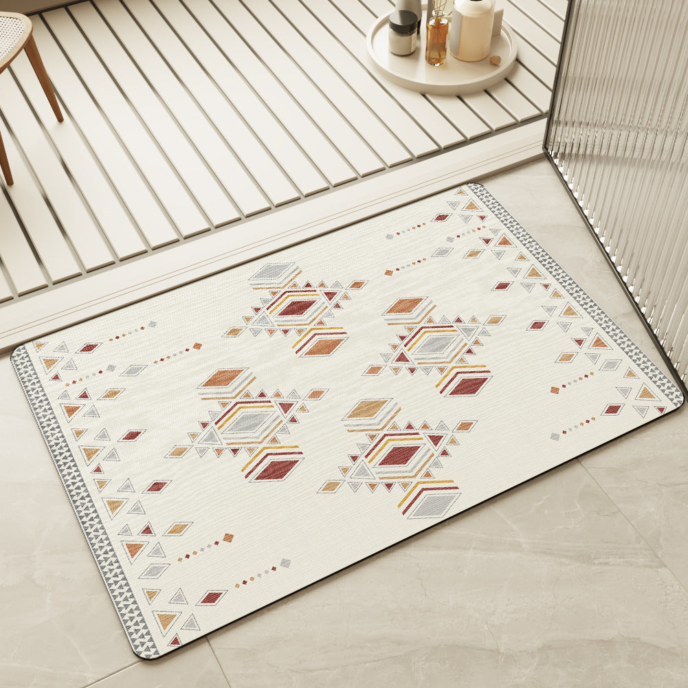 Quick-Dry Bathroom Mat – Absorbent Non-Slip Rug