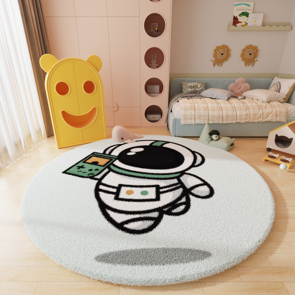 Cartoon Round Area Rug – Living Room, Study, Kids, Nordic Minimalist, Bedside Carpet