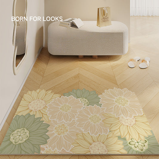 Fresh Leather Entryway Mat – Noise-Reducing, Washable, Customizable Door Mat