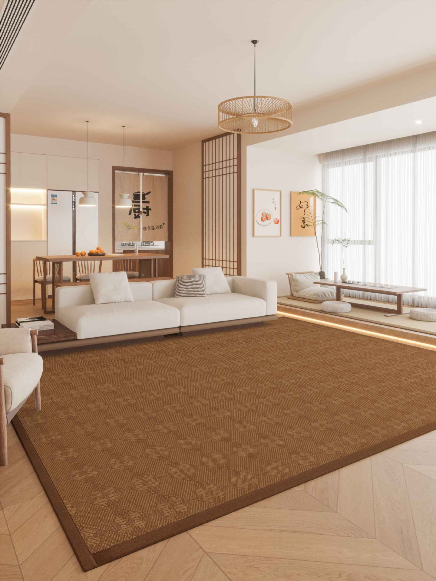 Summer Bamboo Mat Rug – Japanese Tatami Style Cooling Floor Mat