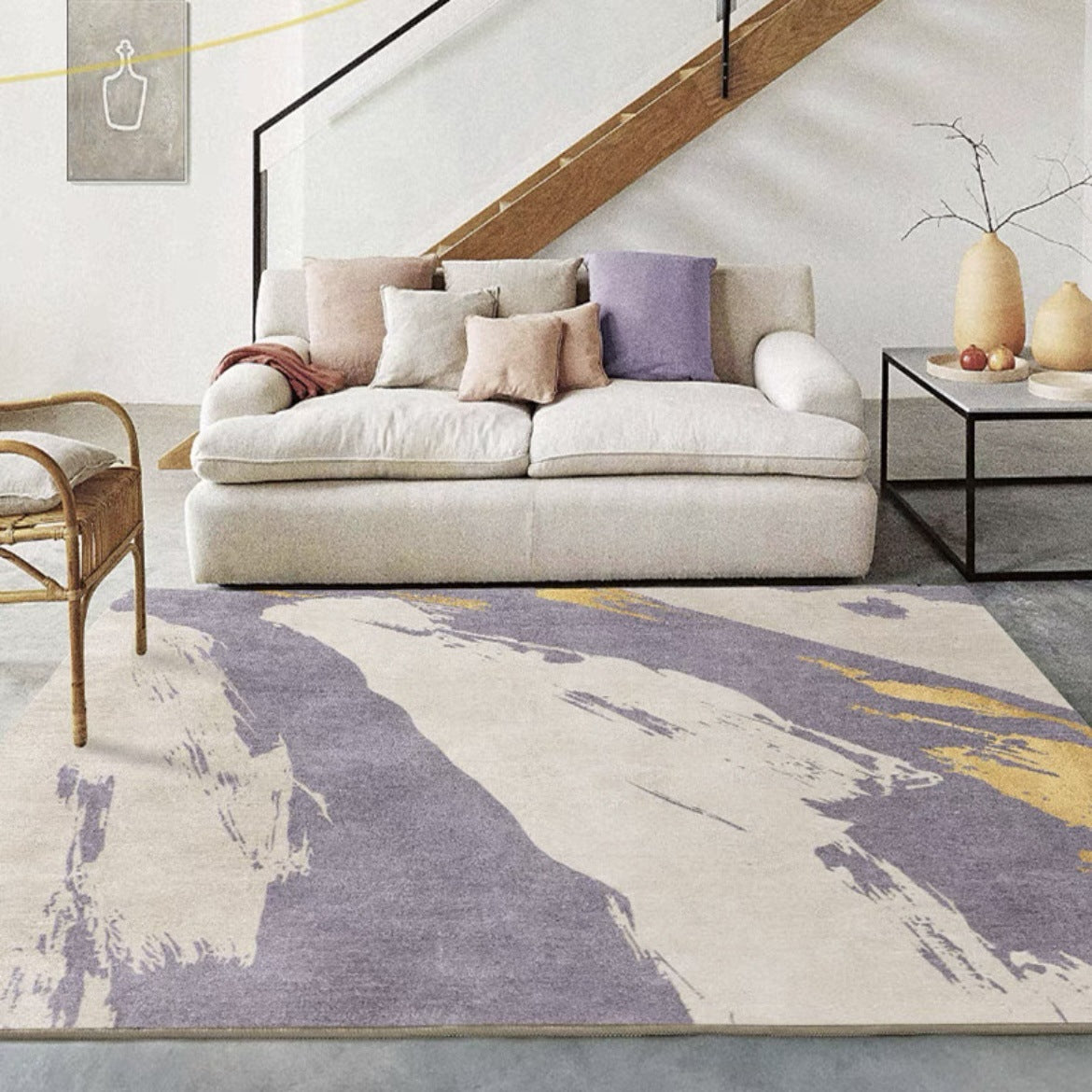 Luxury Lambswool Area Rug – Thickened Non-Slip Carpet for Living Room & Bedroom