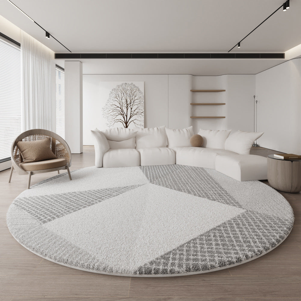 Luxury Round Rug – Minimalist Sofa, Bedroom & Office Mat