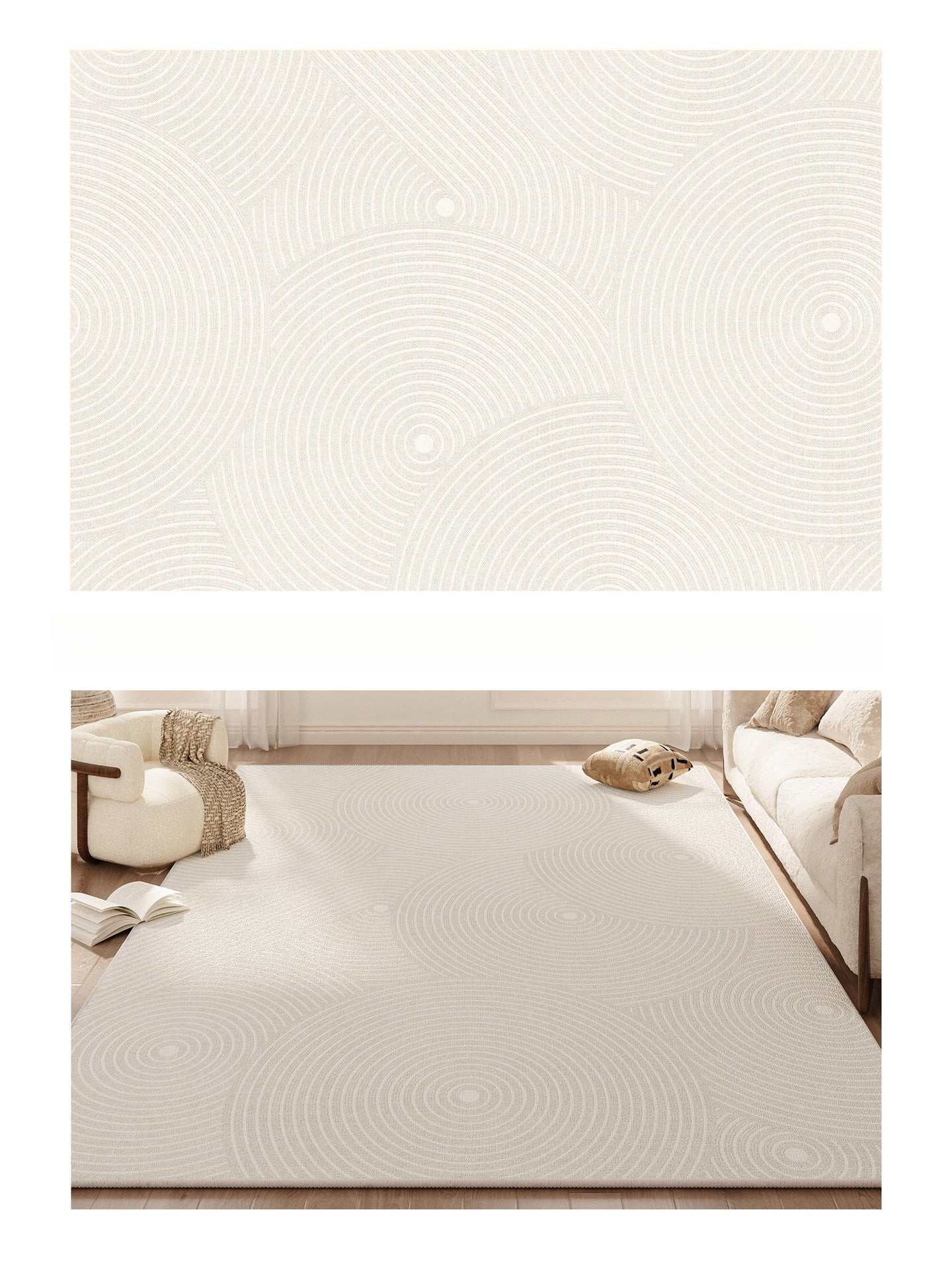 Luxury Solid Color Rug – Modern Living Room & Tea Table Carpet