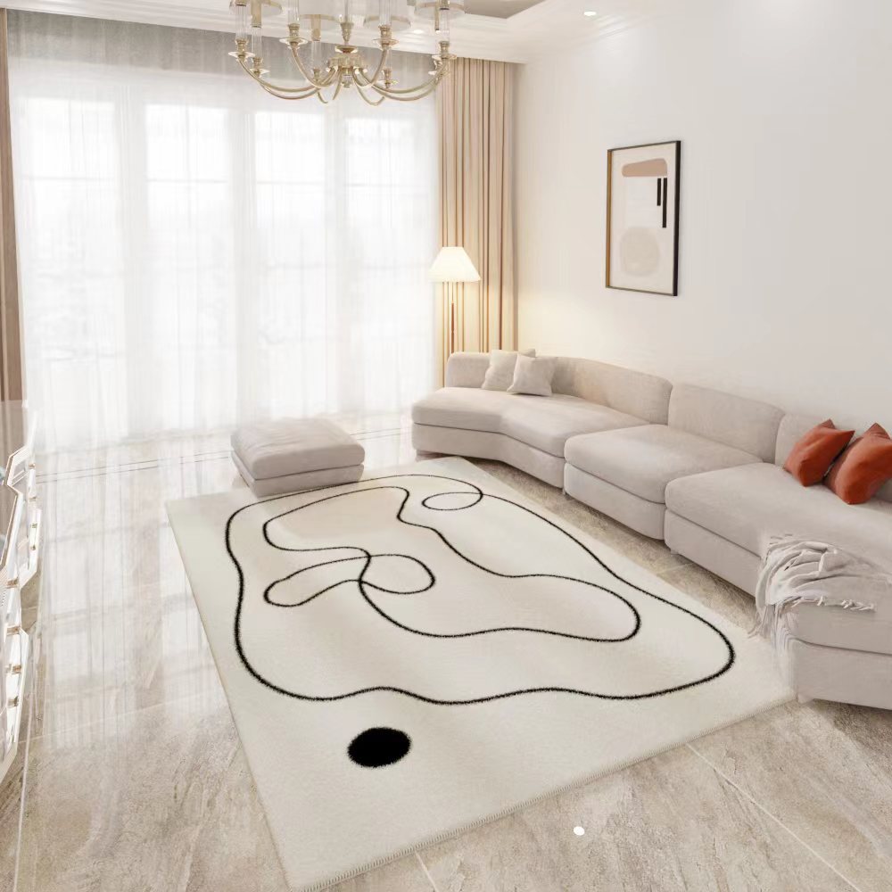 Japanese Style Living Room Carpet – Light Luxury Shabby Chic Bedroom Mat