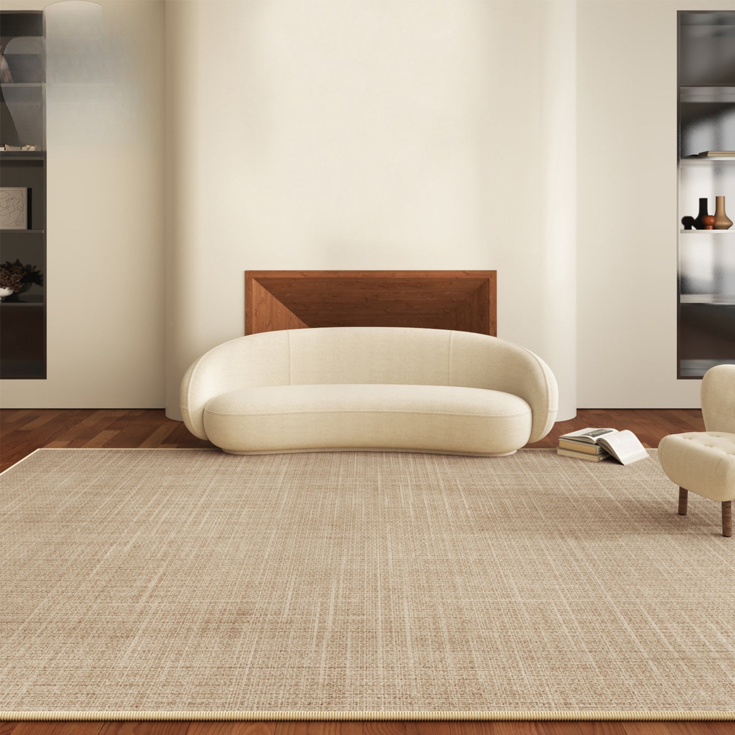Wabi-Sabi Linen Rug – Stain-Resistant, Minimalist Rug