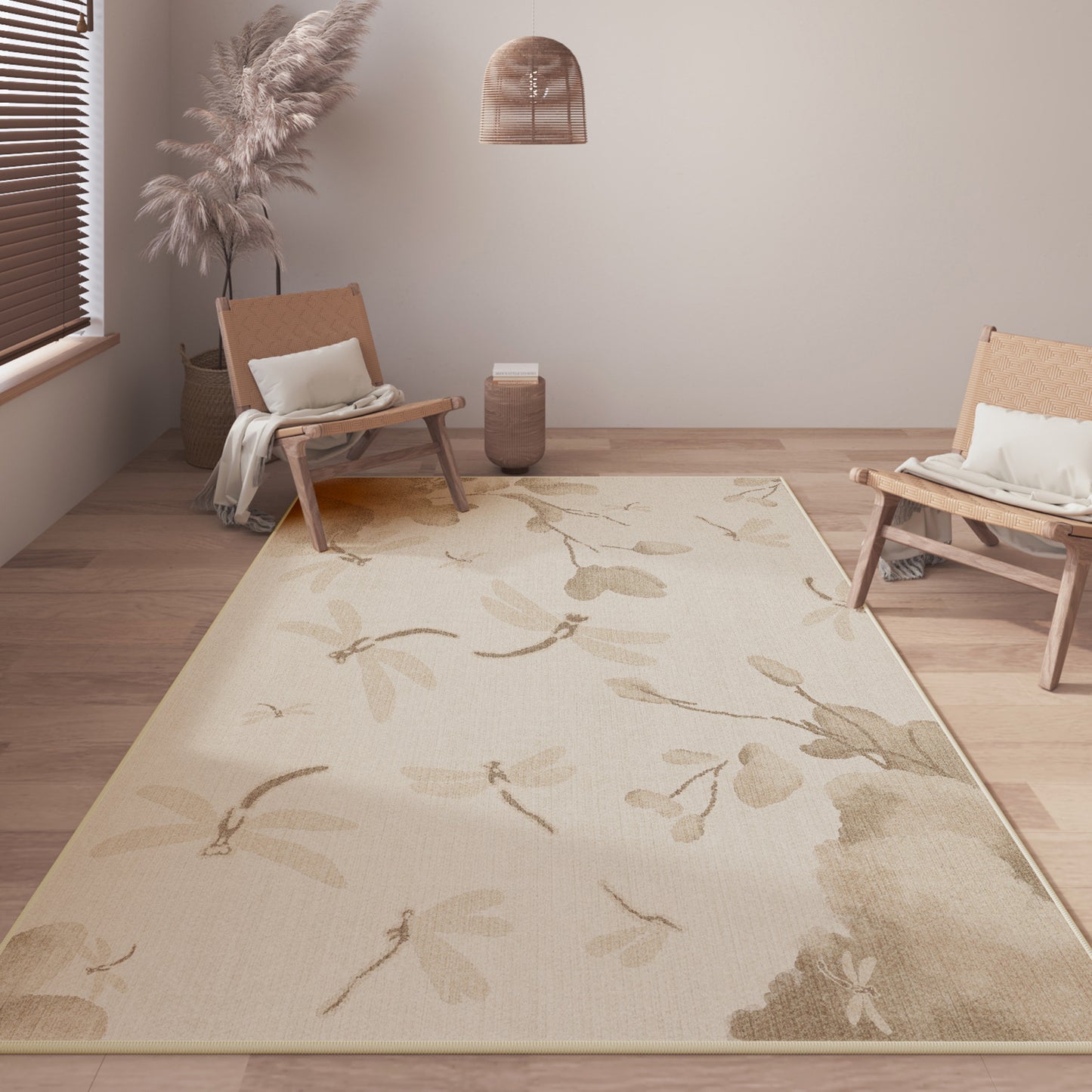 Wabi-sabi living room rug-cream three-proof non-slip carpet