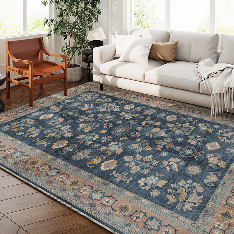 Washable Retro Rug – Faux Cashmere, Vintage Style