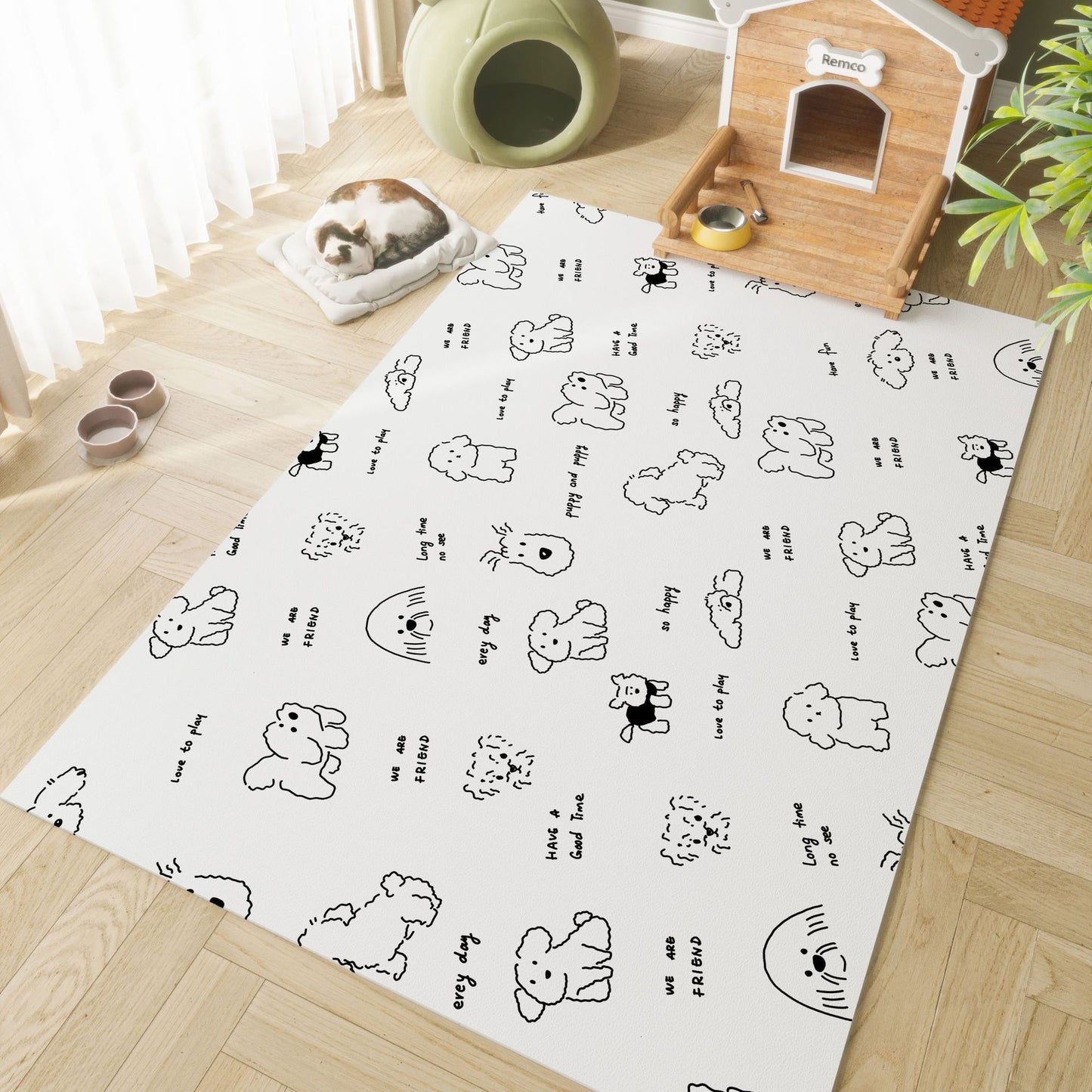 Waterproof pet mat-leather anti-slip pad for Cats & Dogs