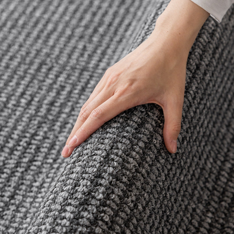 Black Rug – Durable & Easy-to-Clean Faux Jute for Living Room & Bedroom