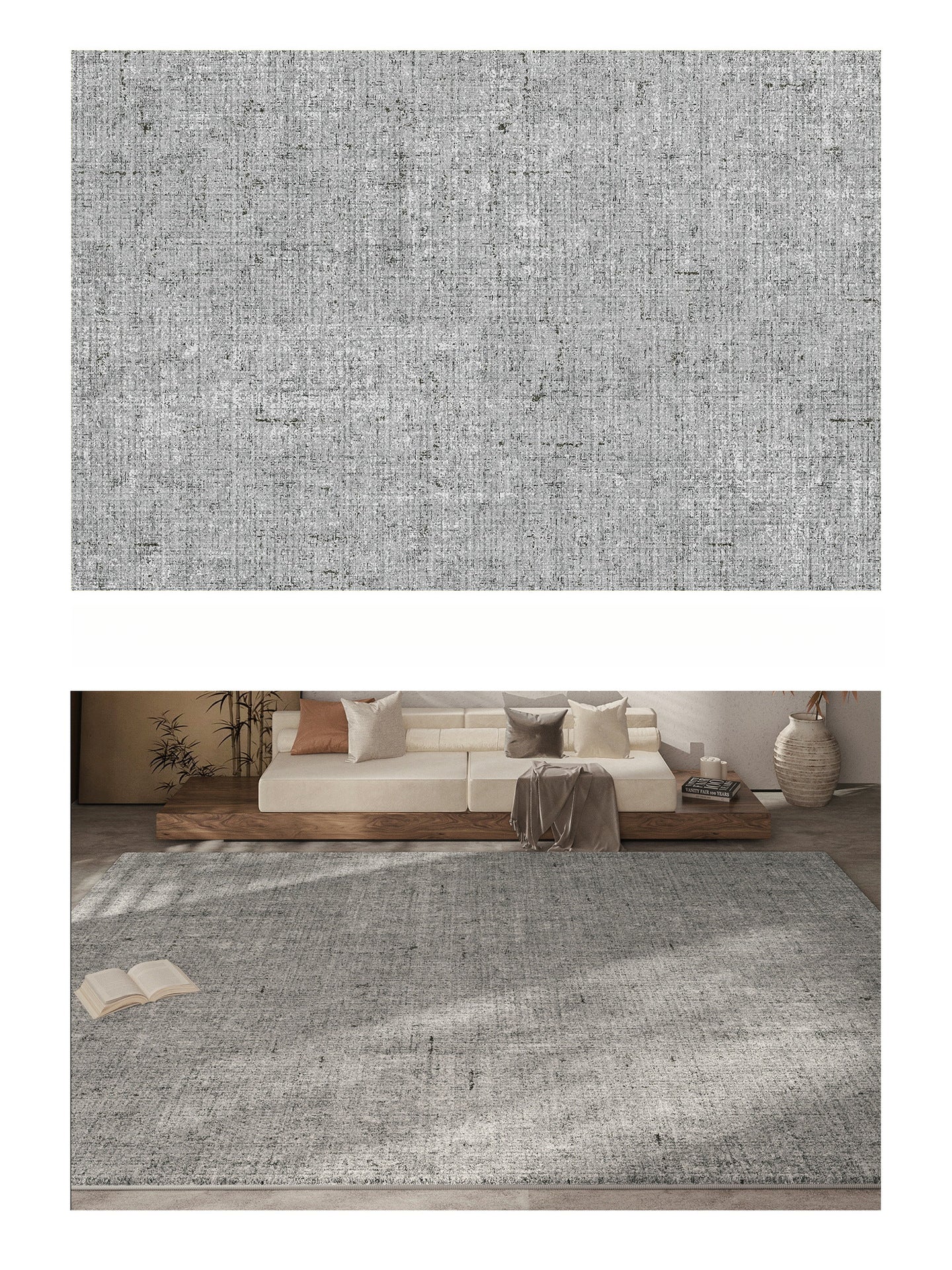 2025 New Wabi-Sabi Plush Carpet – Luxury Waterproof & Easy-Clean Rug