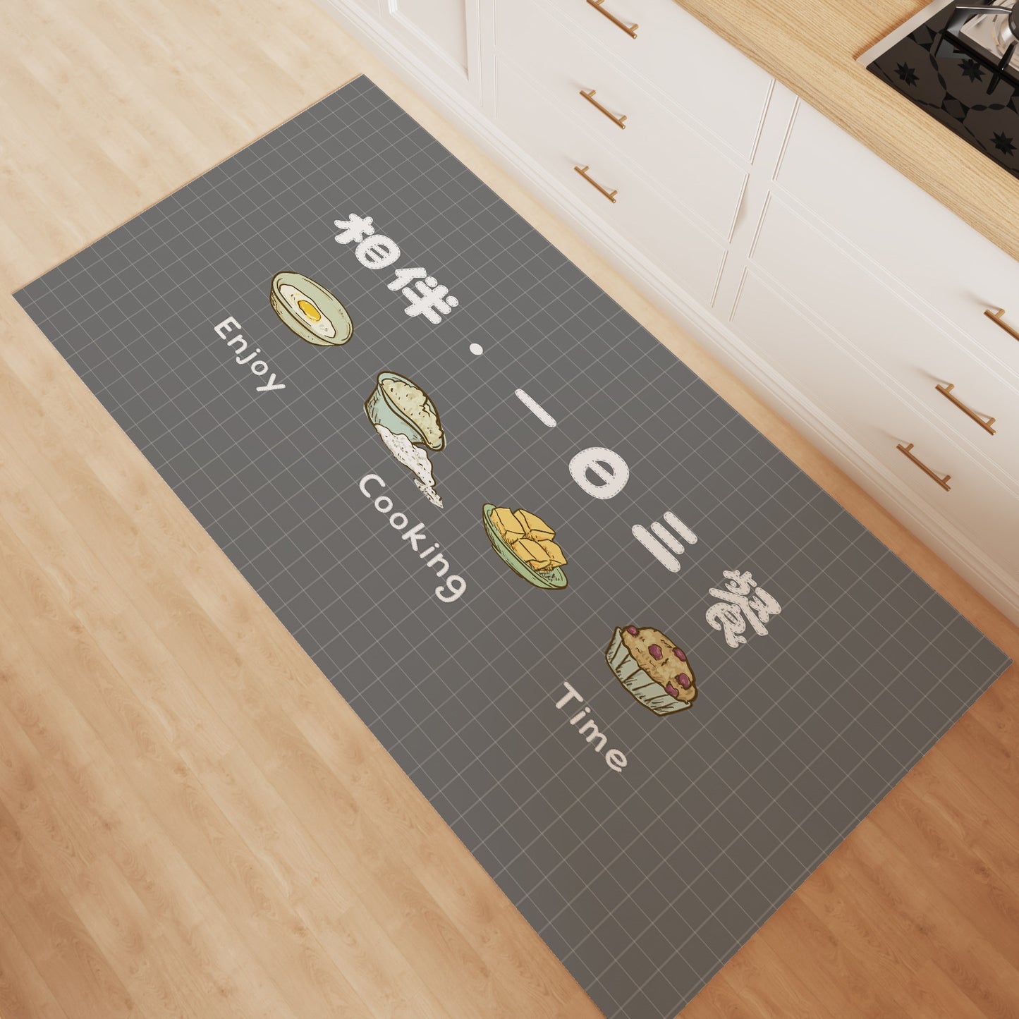 Waterproof & Non-Slip PVC Kitchen Floor Mat – Full Coverage, Easy to Clean