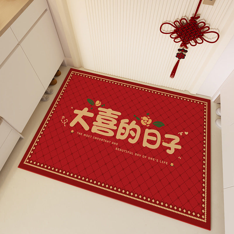 Entryway Door Mat – “Safe Travels” Design, Non-Slip & Durable