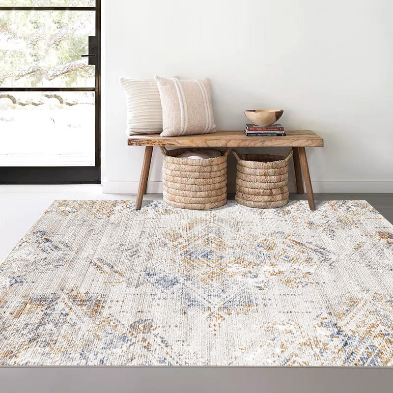 Vintage Boho Rug – Soft Faux Wool American Country Carpet