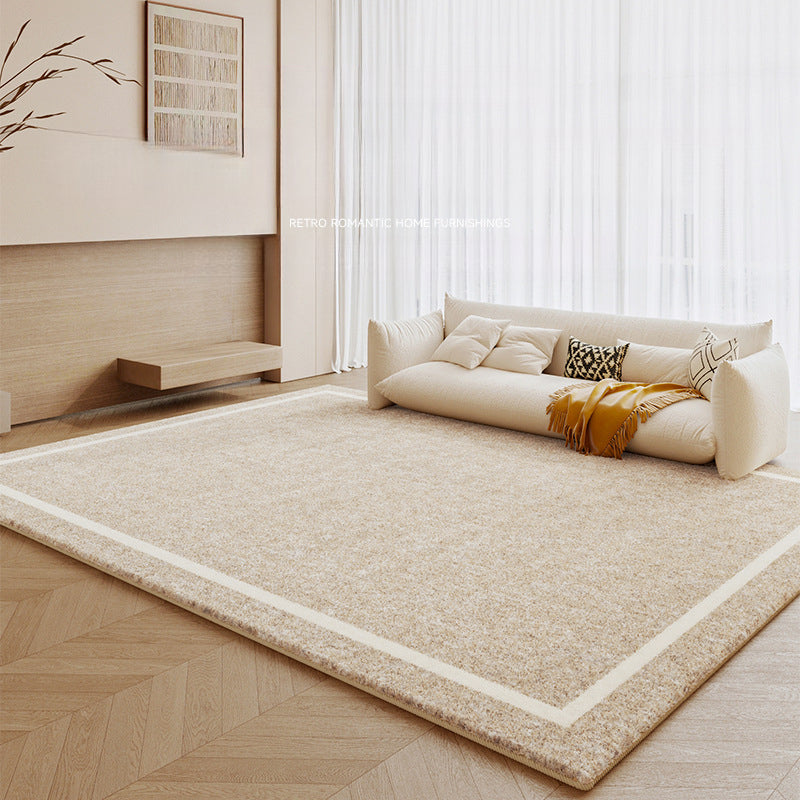 2025 Cream Faux Cashmere Rug – Soft, Stain-Resistant