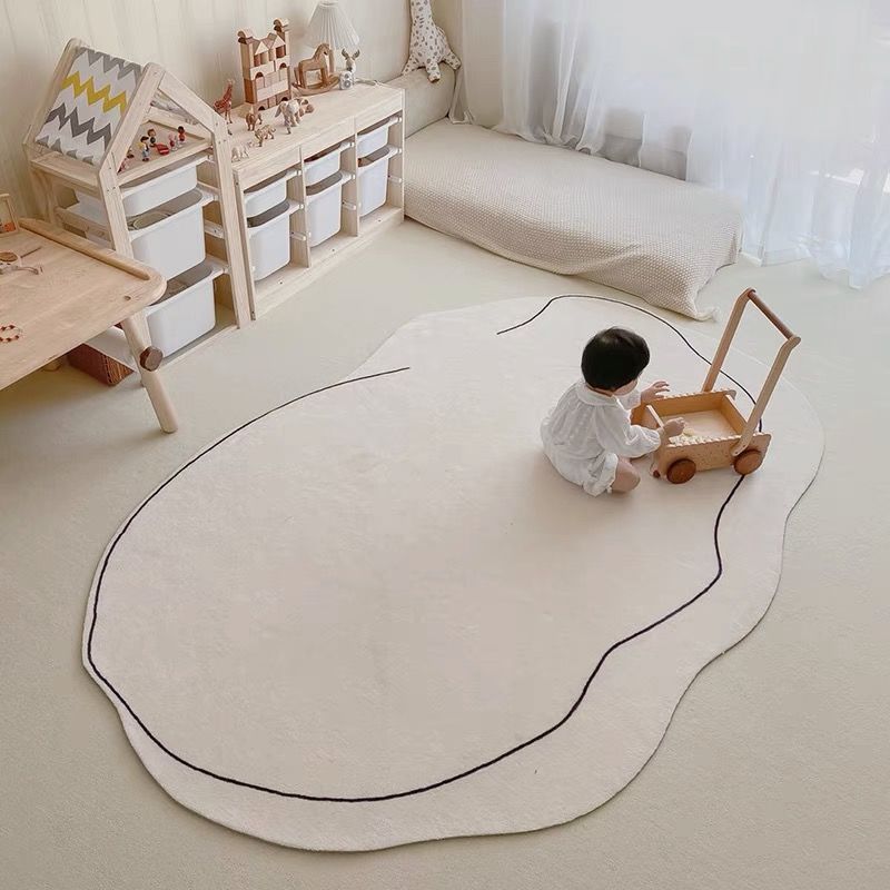 Irregular-Shaped Living Room Rug – Thickened Ins Style Carpet