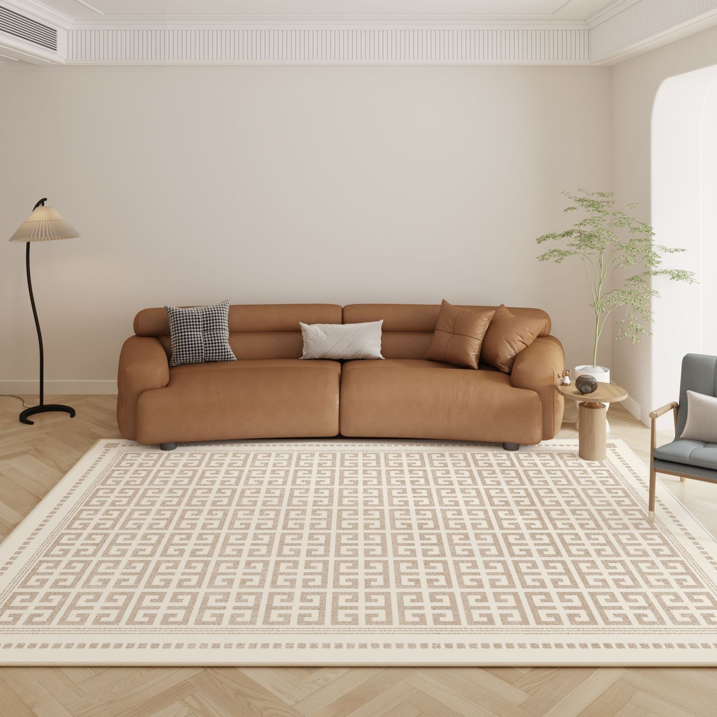 Modern Minimalist Rug – Waterproof, Luxe, Full Coverage Rug