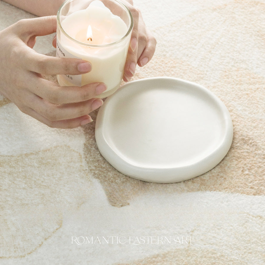 Eastern Wabi-Sabi round Carpet-Hot Cashmere Rug