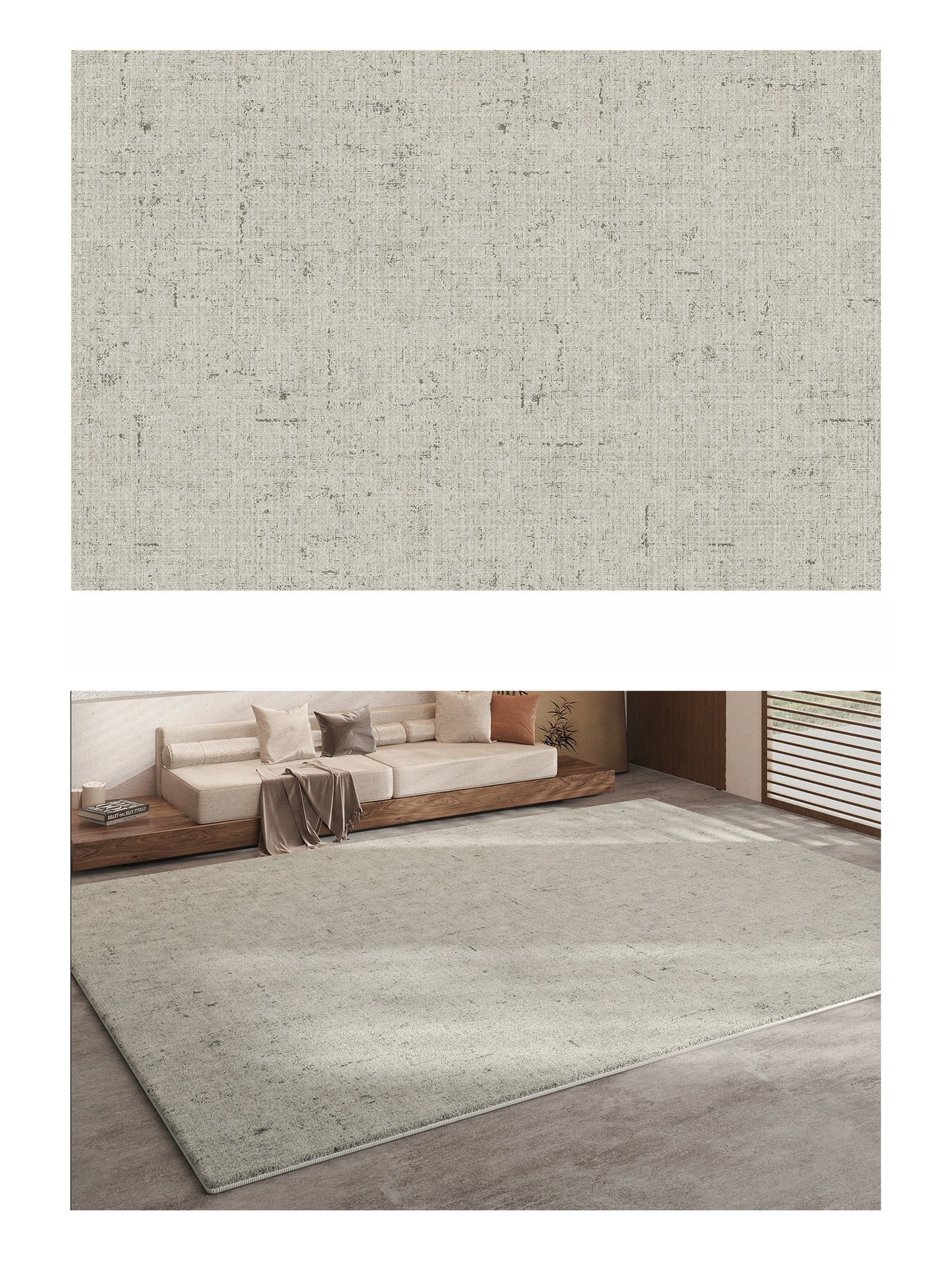 2025 New Wabi-Sabi Plush Carpet – Luxury Waterproof & Easy-Clean Rug
