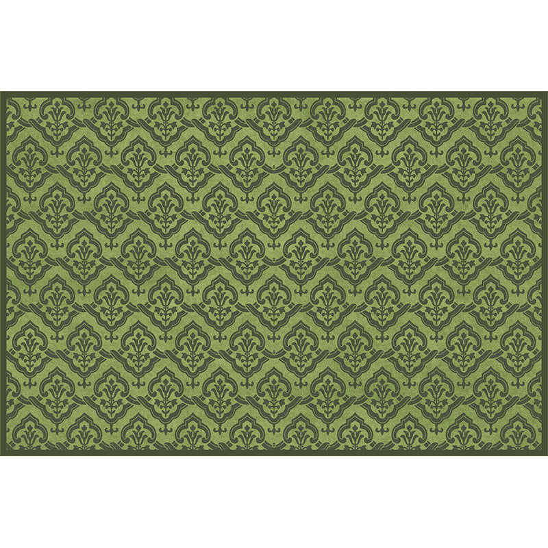2025 New Green Faux Cashmere Rug – Easy-Care, Stain-Resistant