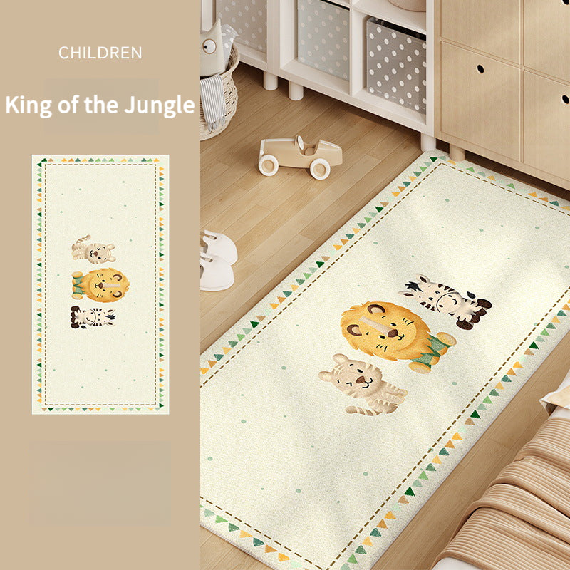 Kids Cartoon Bedside Rug – Thick, Anti-Slip, Cozy
