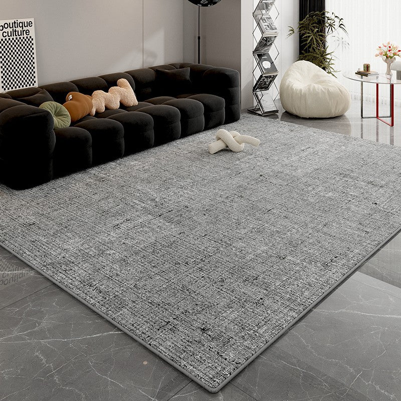 Solid Color Rug – Minimalist Japanese Wabi-Sabi Style for Living Room & Bedroom
