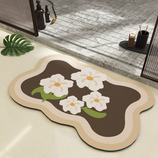 Tech Fabric Soft Bath Mat – Luxury Anti-Slip Bathroom Rug