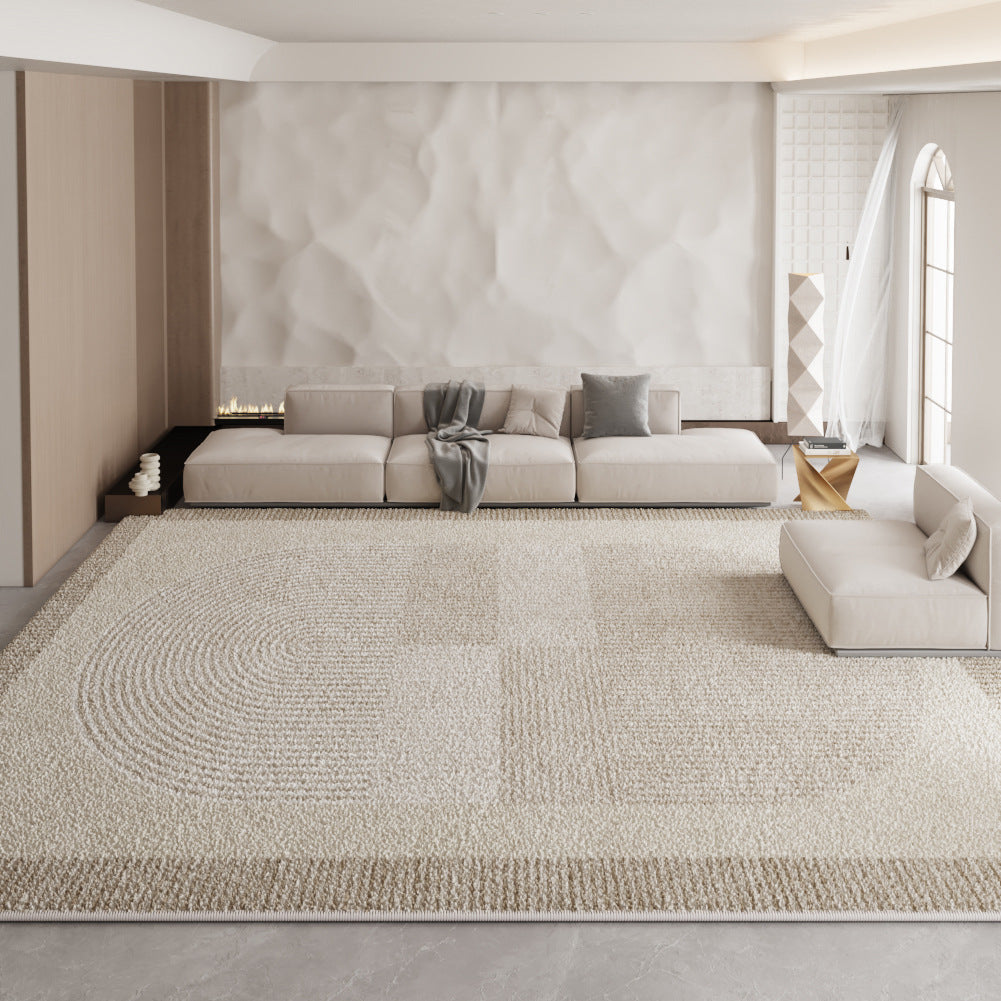 Cream-Colored Rug – Retro French Style, Luxury Living Room & Bedroom Mat