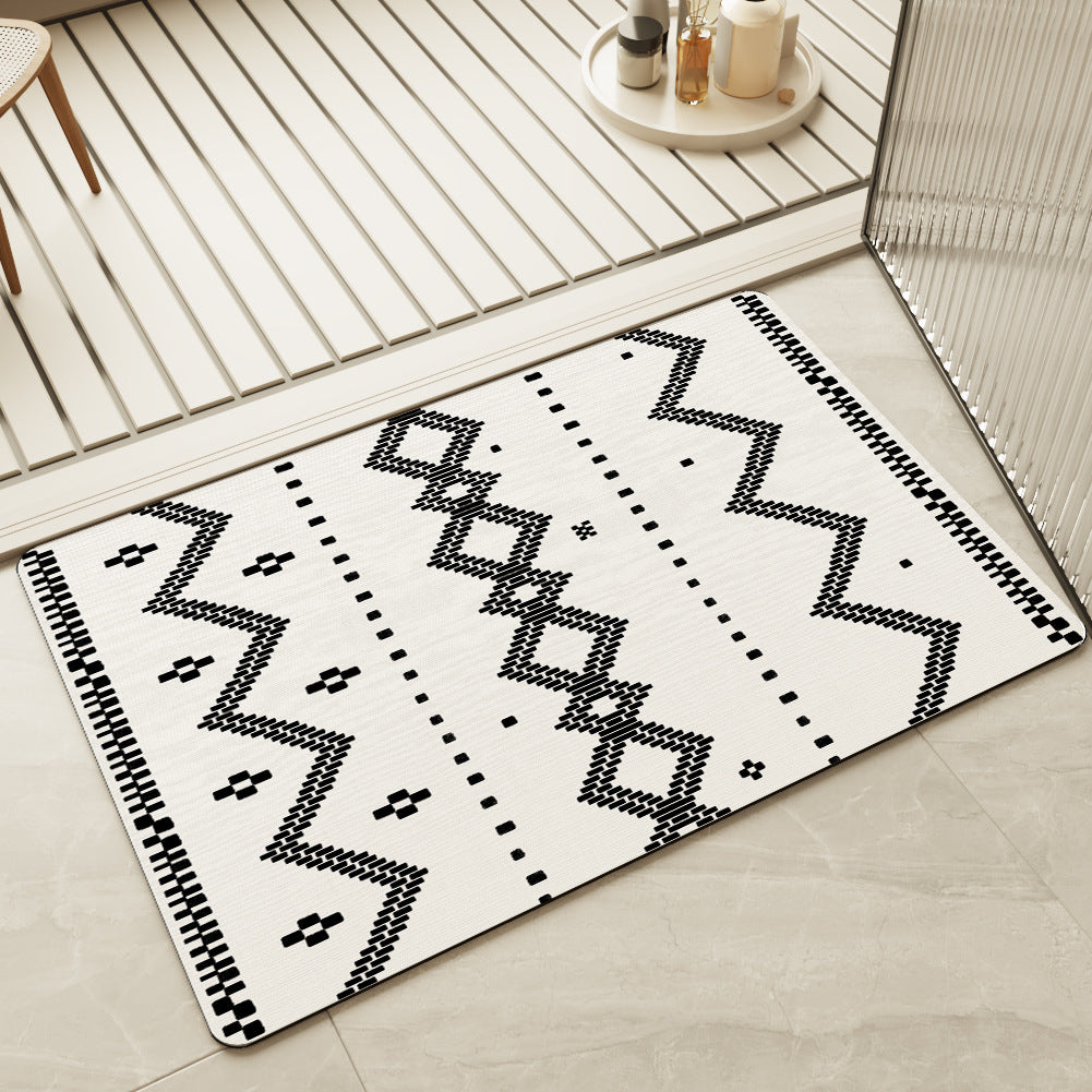 Quick-Dry Bathroom Mat – Absorbent Non-Slip Rug