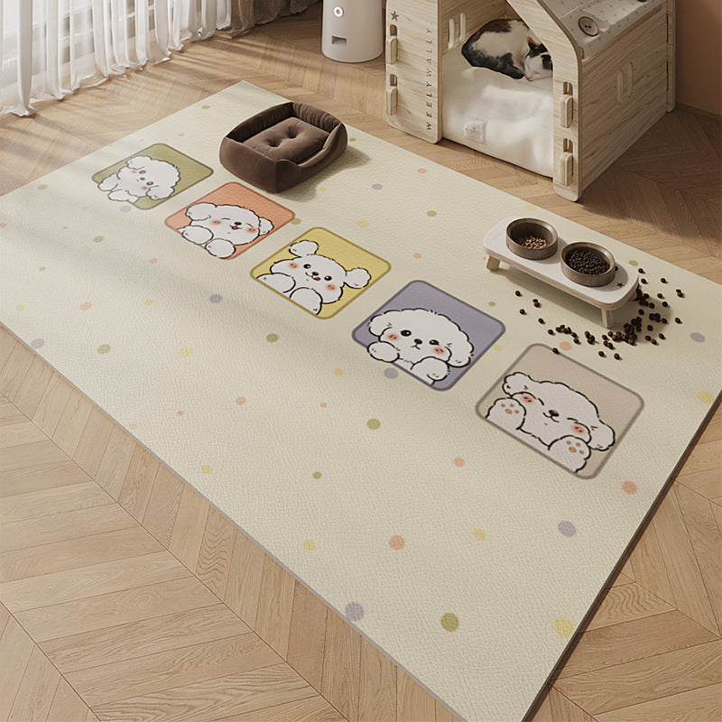Waterproof Leather Pet Mat – Cooling & Non-Slip Pad for Cats & Dogs