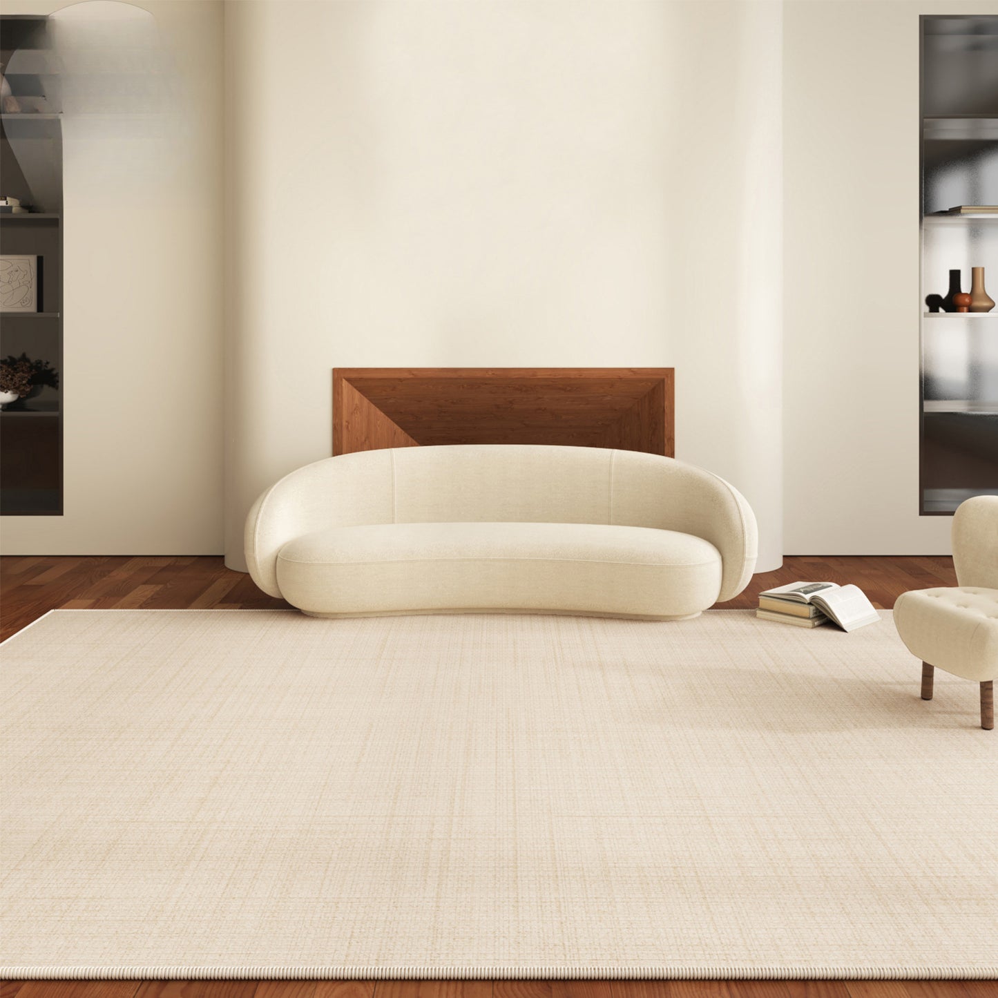 Wabi-Sabi Linen Rug – Stain-Resistant, Minimalist Rug
