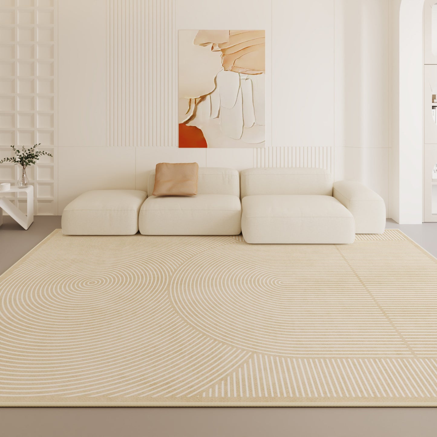 2025 French Minimalist Rug – Waterproof, Easy-Care