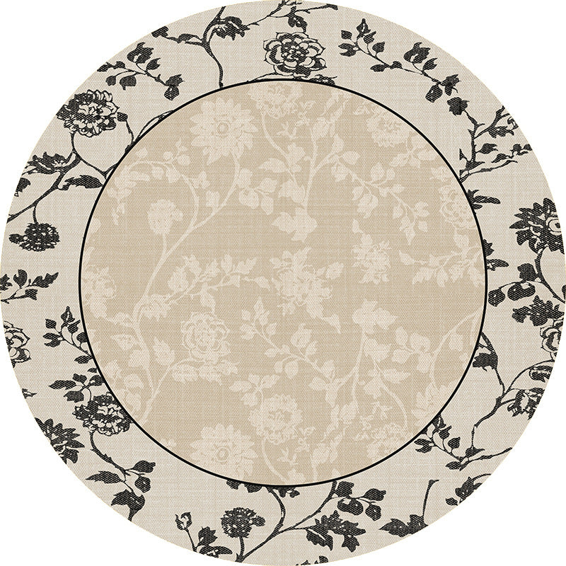 Plush Round Rug – Waterproof, Thick, French-Inspired Rug