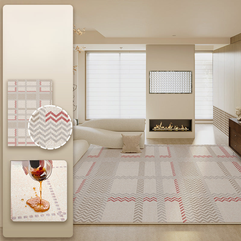 2025 French Cream Living Room Rug – Stain-Resistant, Luxe Rug