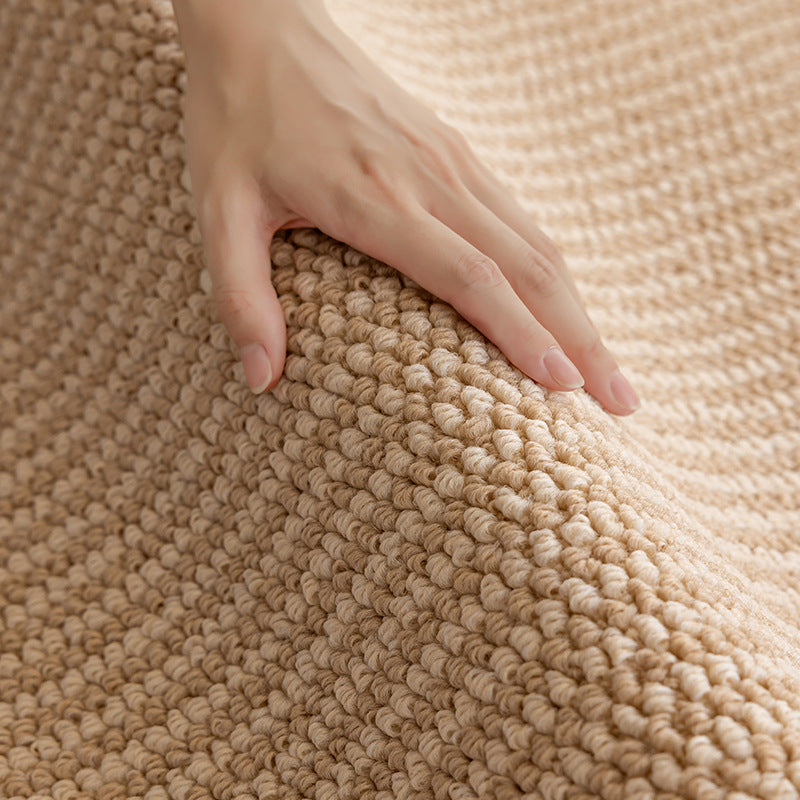 Minimalist Wabi-Sabi Rug – Cream Solid Color, Luxury Design