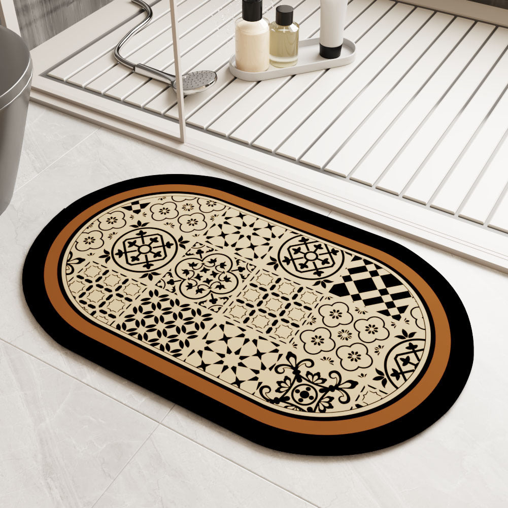 Quick-Dry Non-Slip Diatomaceous Earth Bath Mat – Super Absorbent & Anti-Skid