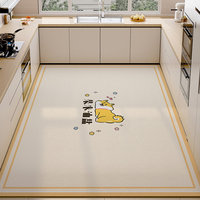 PVC Waterproof Kitchen Mat – Anti-Oil, Anti-Slip, Easy-Clean Floor Mat