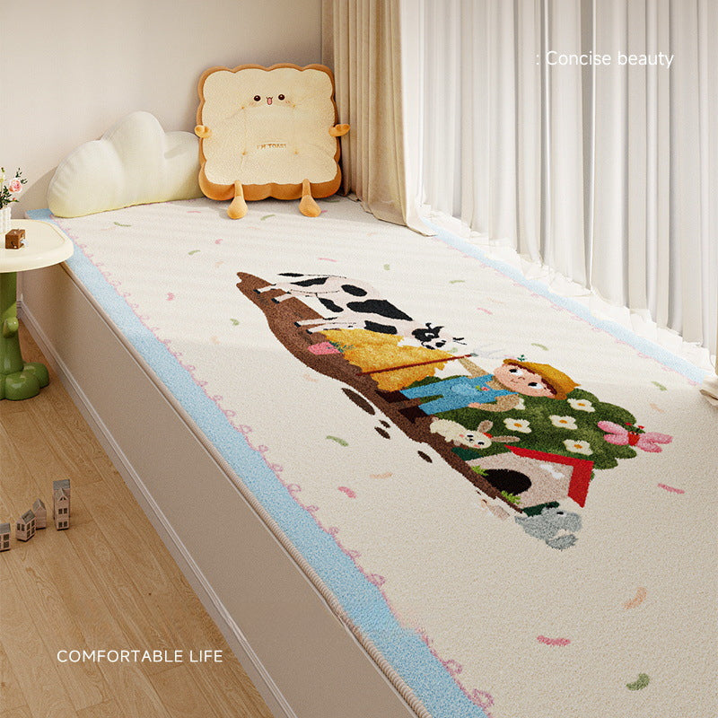 Cartoon Bay Window Cushion – 2025 New Style, Machine-Washable