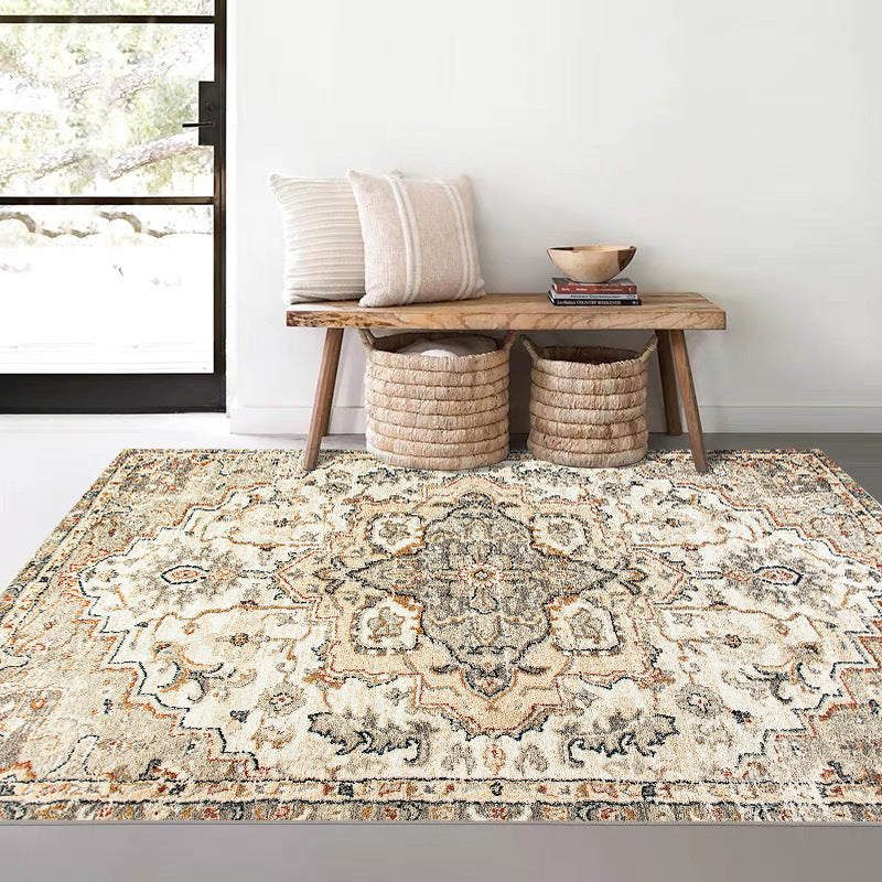 Vintage Boho Rug – Soft Faux Wool American Country Carpet