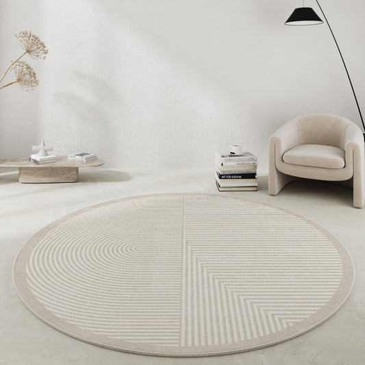 Wabi-Sabi Round Rug – Anti-Slip & Soundproof Floor Mat for Home & Office