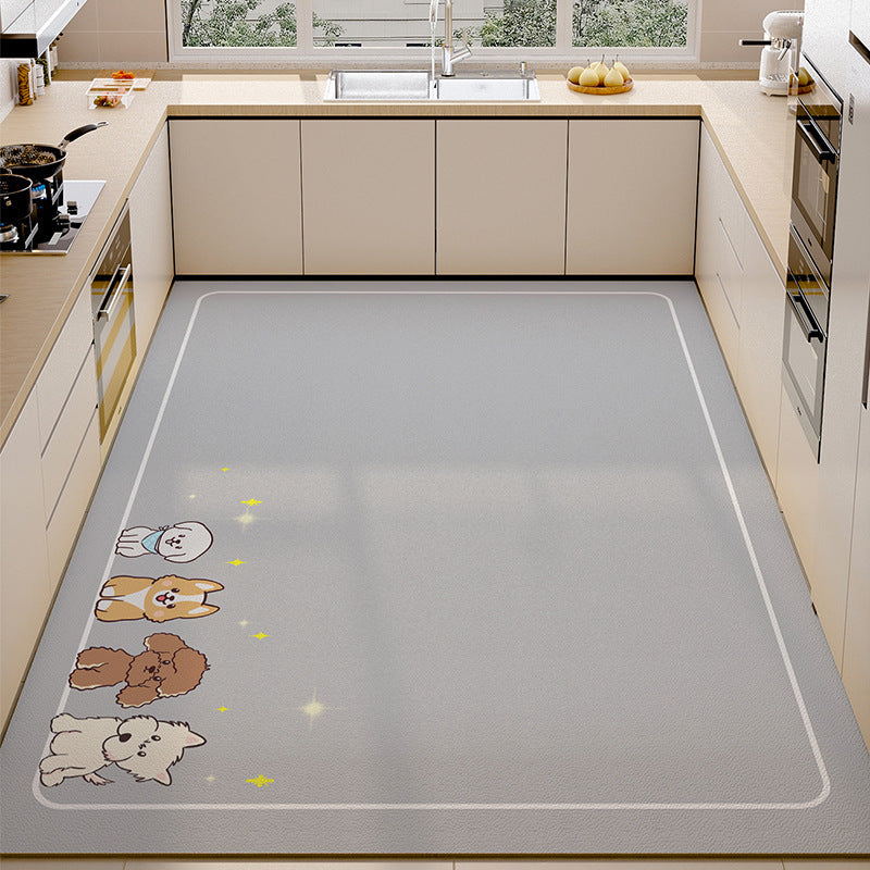 PVC Waterproof Kitchen Mat – Anti-Oil, Anti-Slip, Easy-Clean Floor Mat