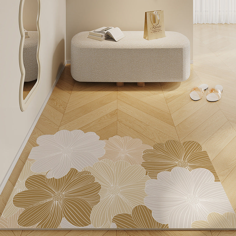 Fresh Leather Entryway Mat – Noise-Reducing, Washable, Customizable Door Mat