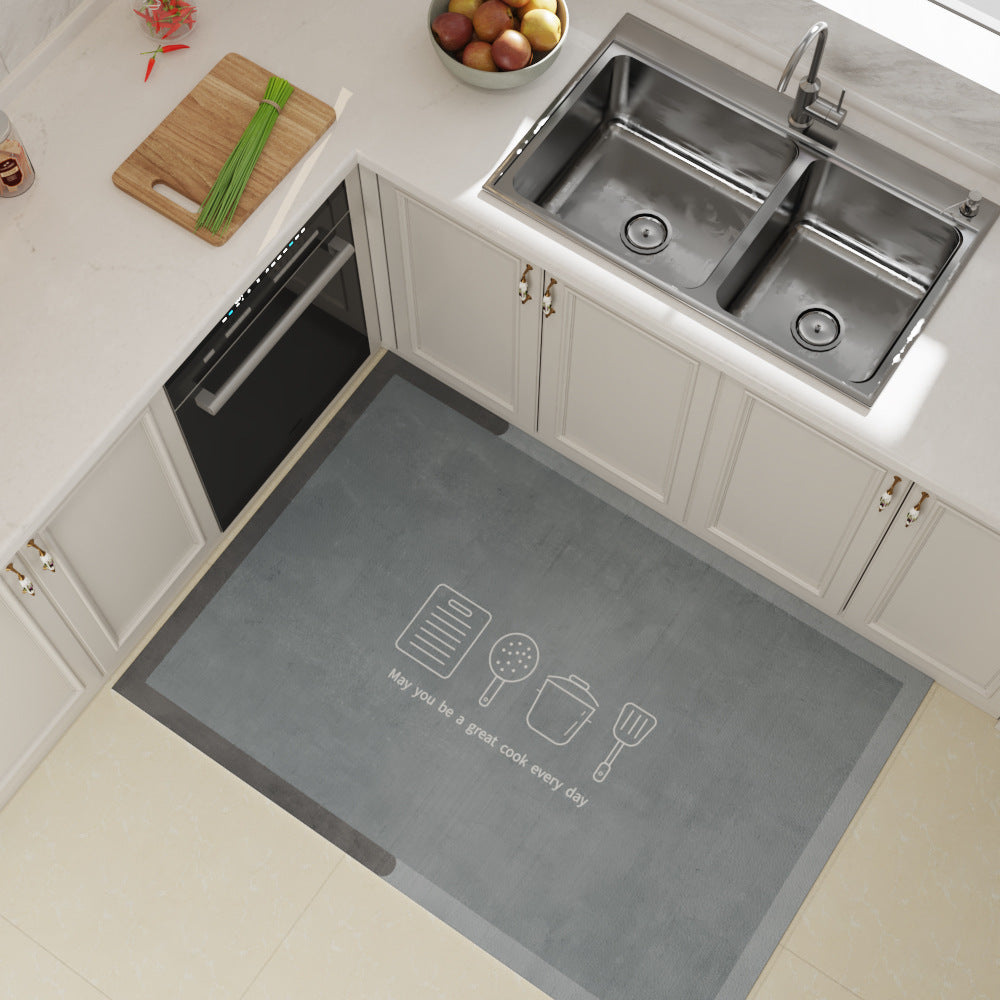 Waterproof Kitchen Mat – Non-Slip Oil-Resistant PVC Floor Rug