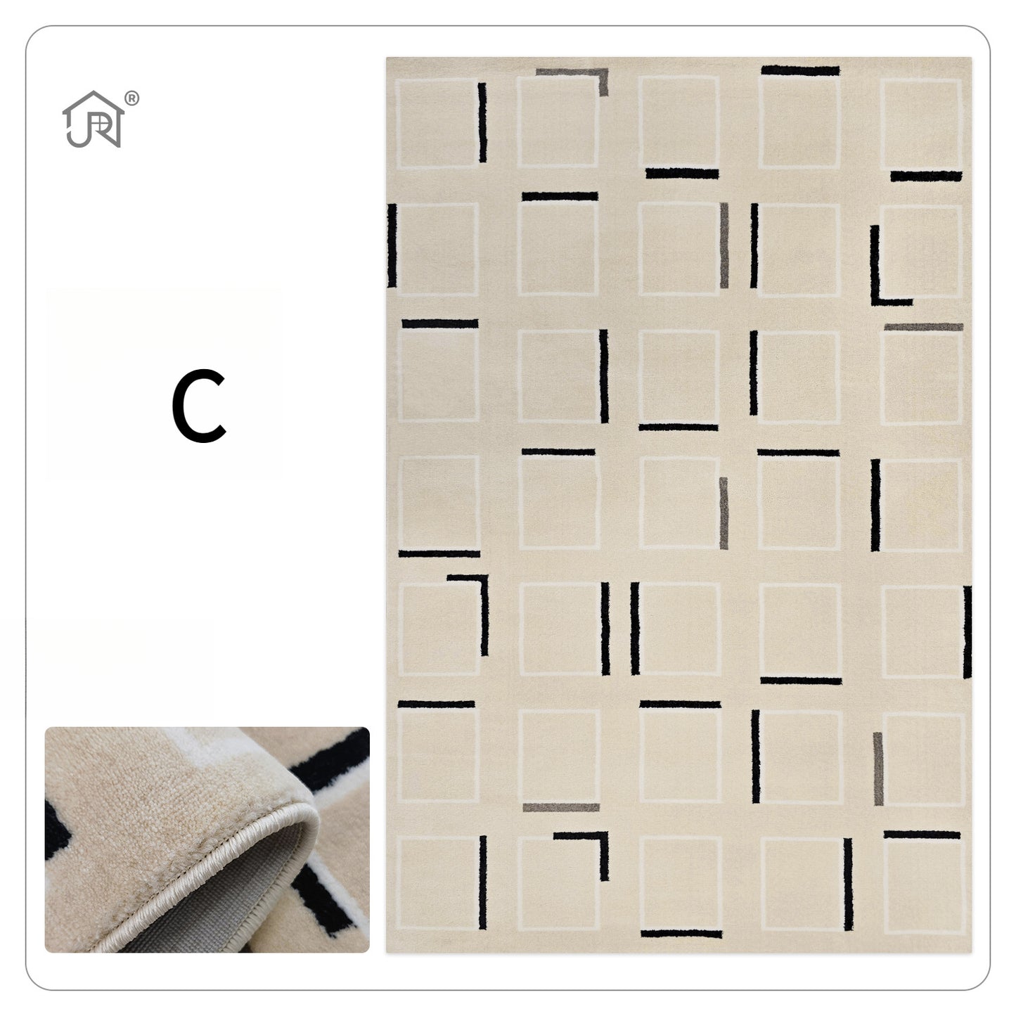 Cream Nordic Rug – Minimalist, Luxe, Wabi-Sabi Inspired